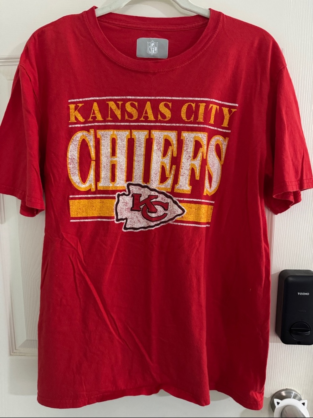 NFL Kansas City Chiefs Red and Yellow Graphic Tee